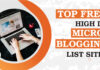 FREE HIGH PR MICROBLOGGING SITES LIST 2025 FREE HIGH PR MICROBLOGGING SITES LIST