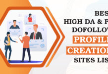 Profile Creation Sites List Profile Creation Sites List