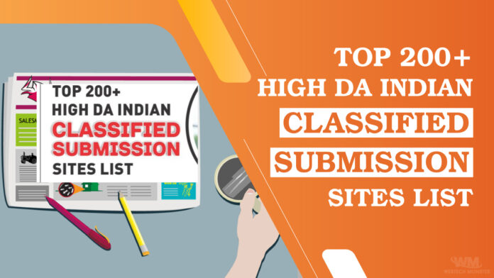 Classified Submission Sites List India