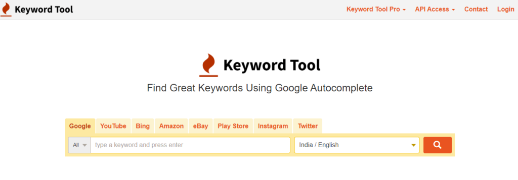 keyword tool